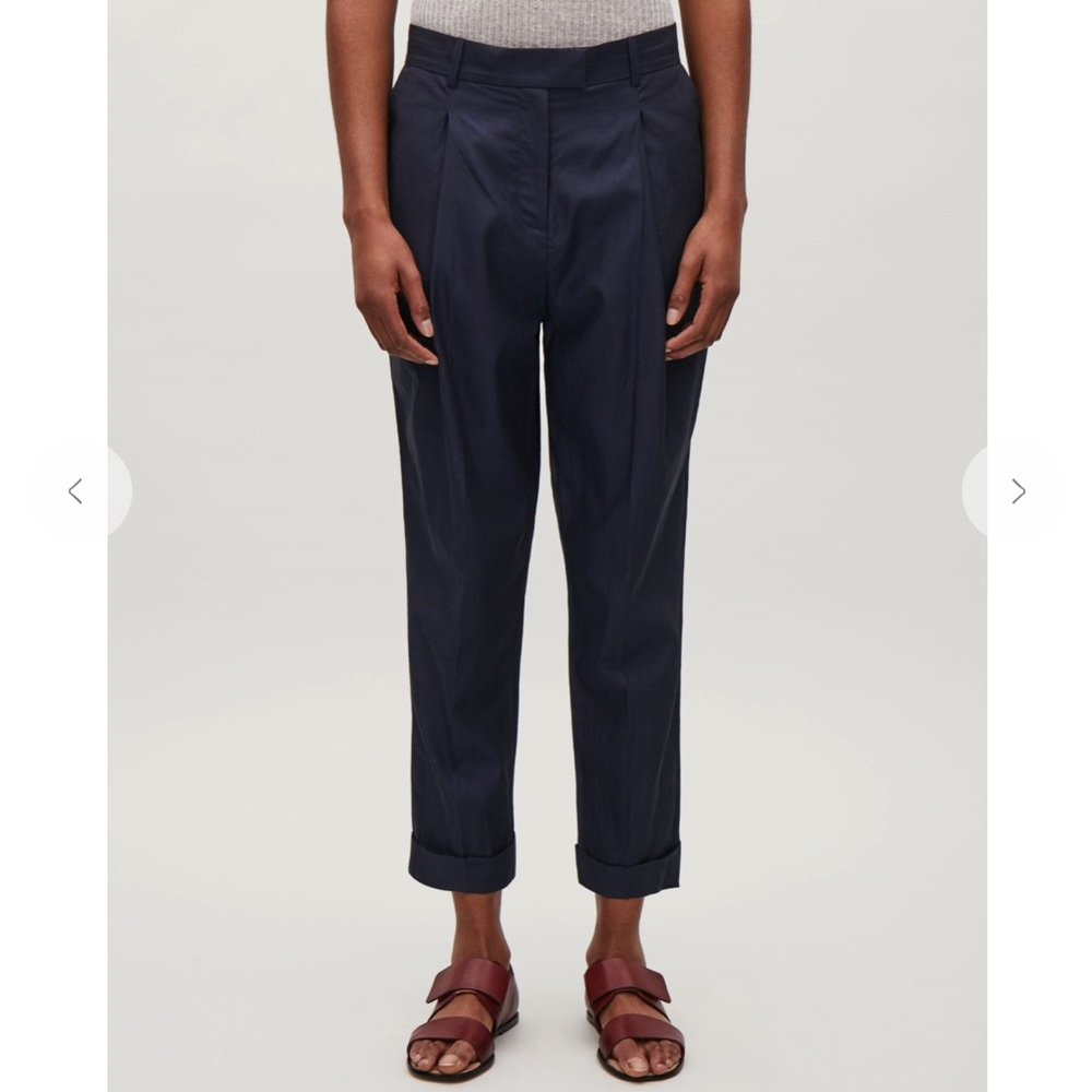 COS relaxed pleated trousers